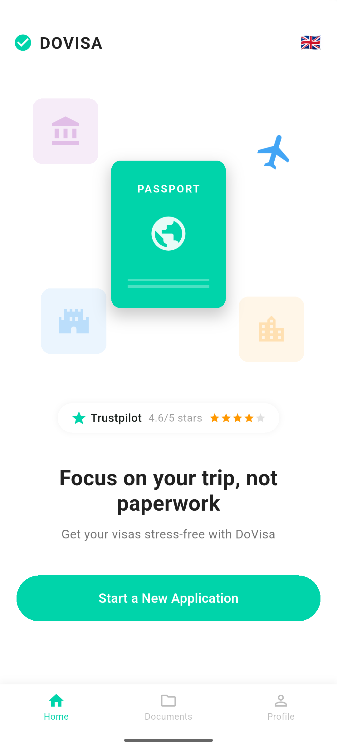 DoVisa Mobile App Screenshot